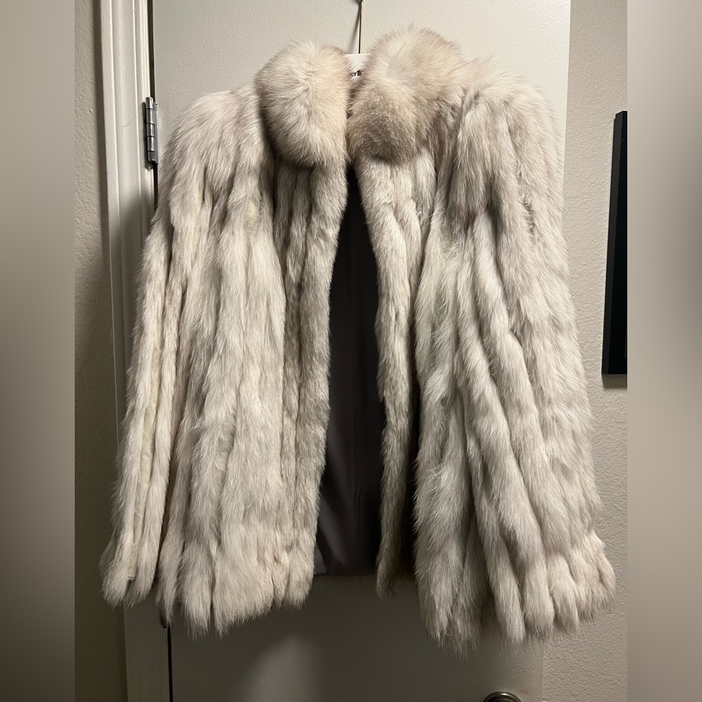 Saga Arctic Fox Fur Jacket